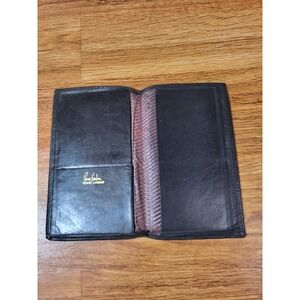 Prince Gardner Black Leather Check Holder